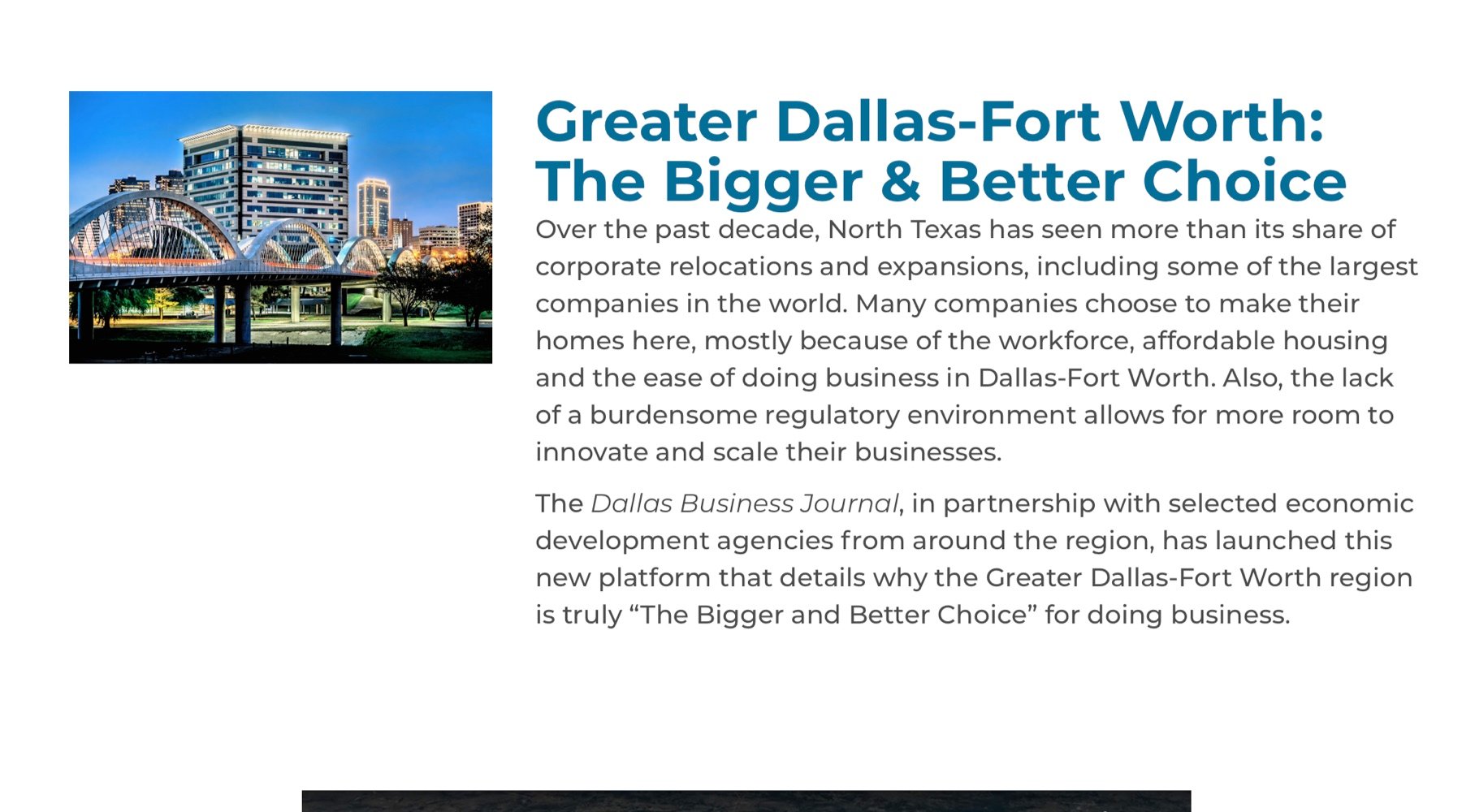 Dallas and Business Journals