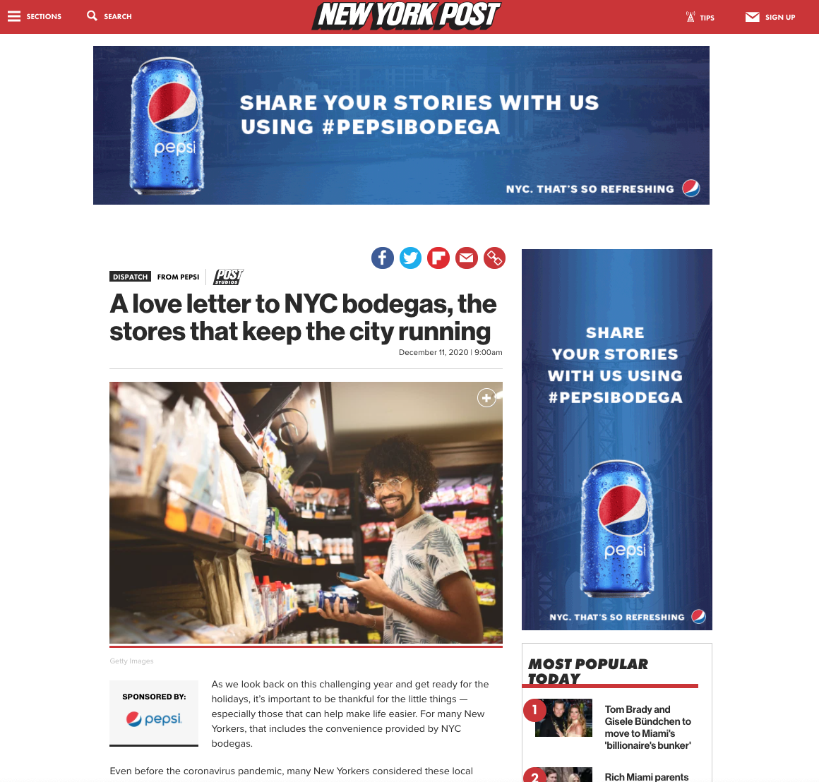 New York Post and Pepsi A Love Letter to NYC Bodegas