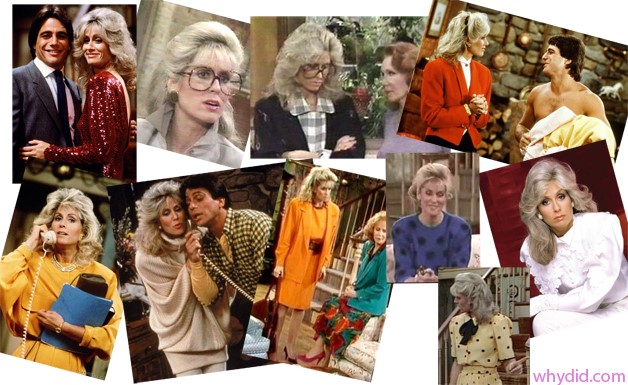 Angela's clothing style over the 8 seasons of Who's the Boss