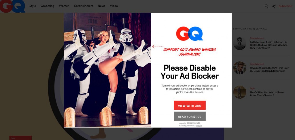 GQ disable ad blocker