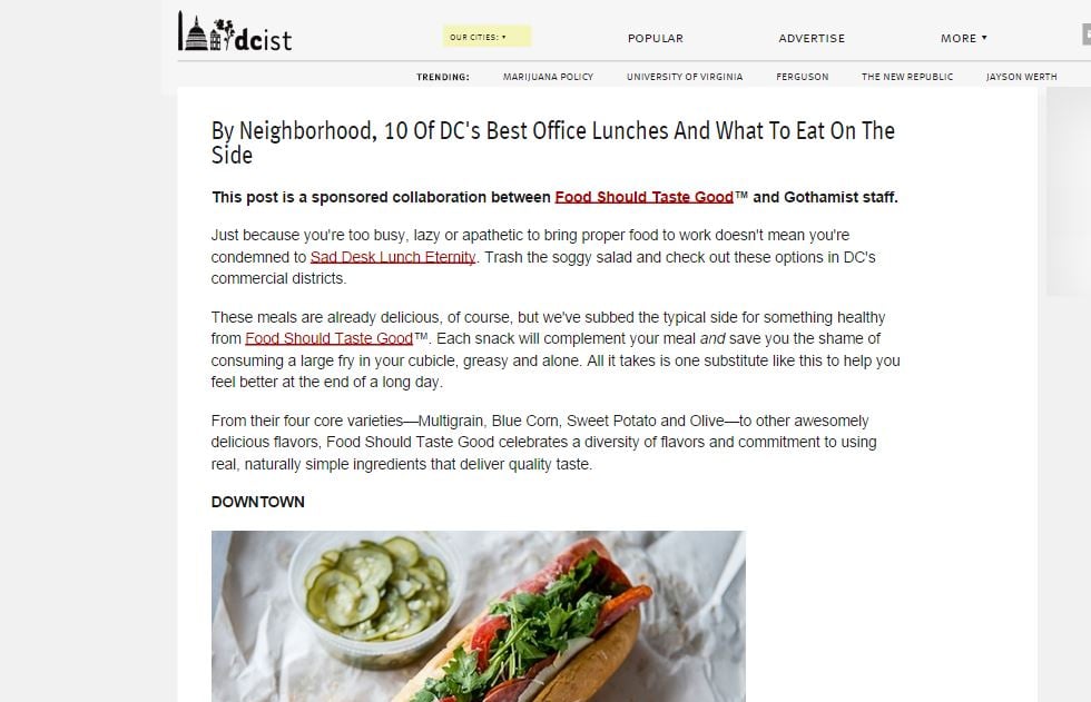 Gothamist_Food Should Taste Good