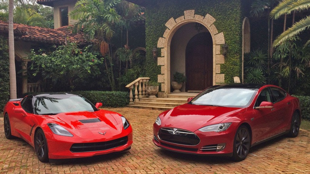 Tesla vs ferrari